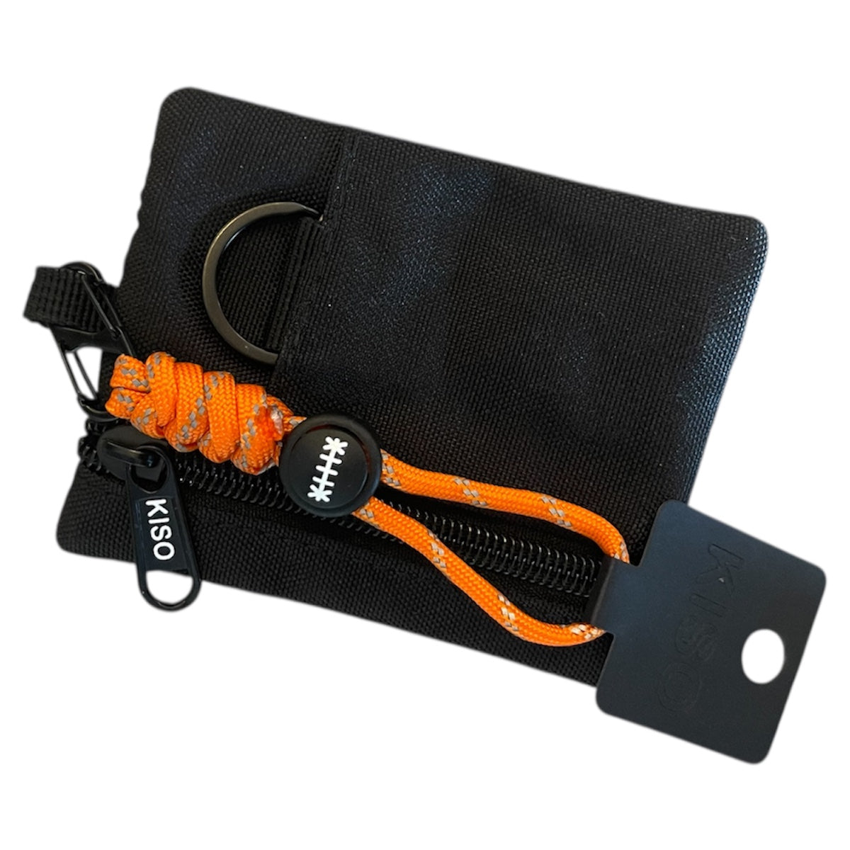 KISO Dual Zip Travel Wallet + Paracord Keychain