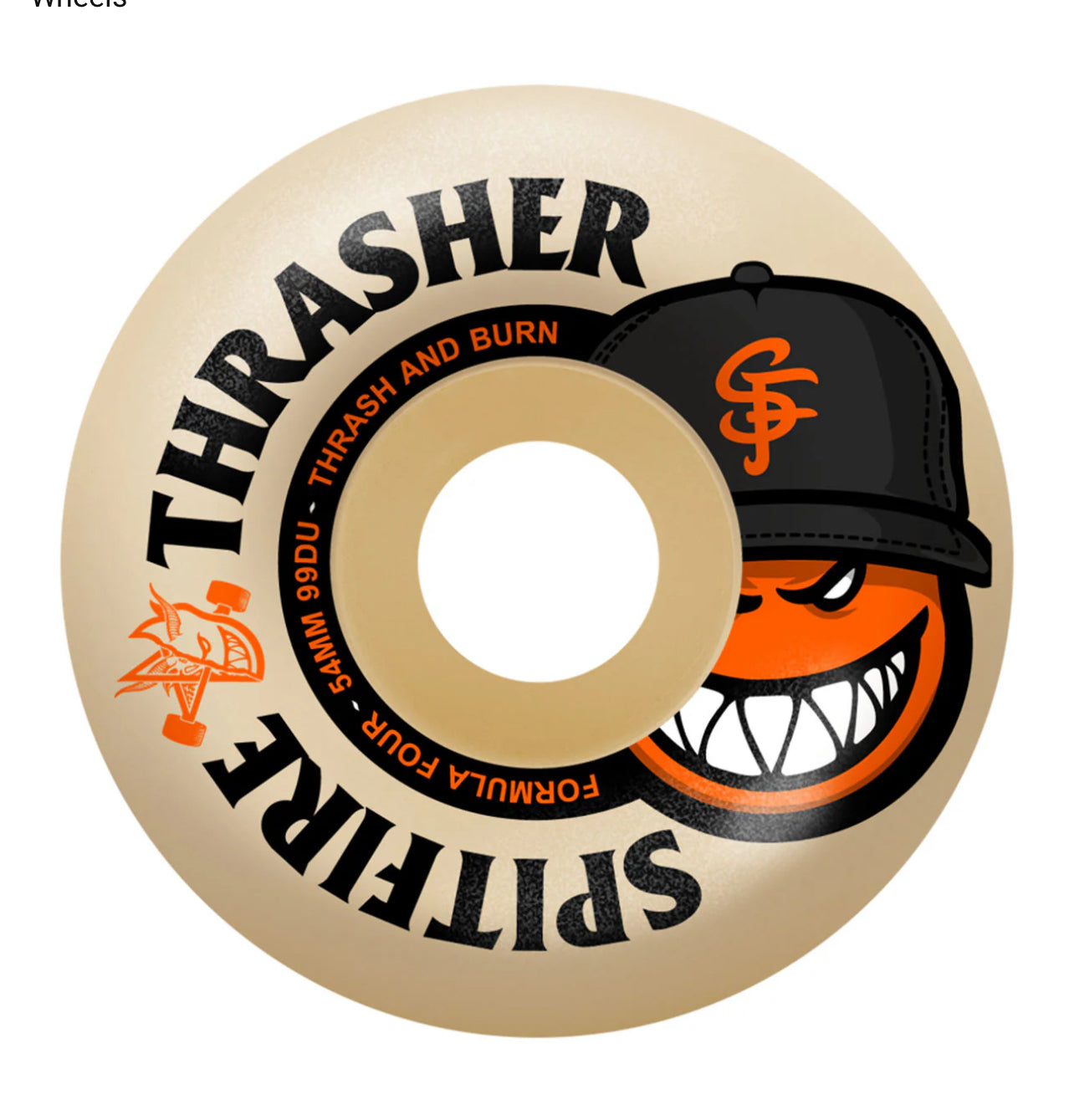 SPITFIRE - F4 THRASHER THE CITY RADIAL FULL 54MM 99A SKATEBOARD WHEELS