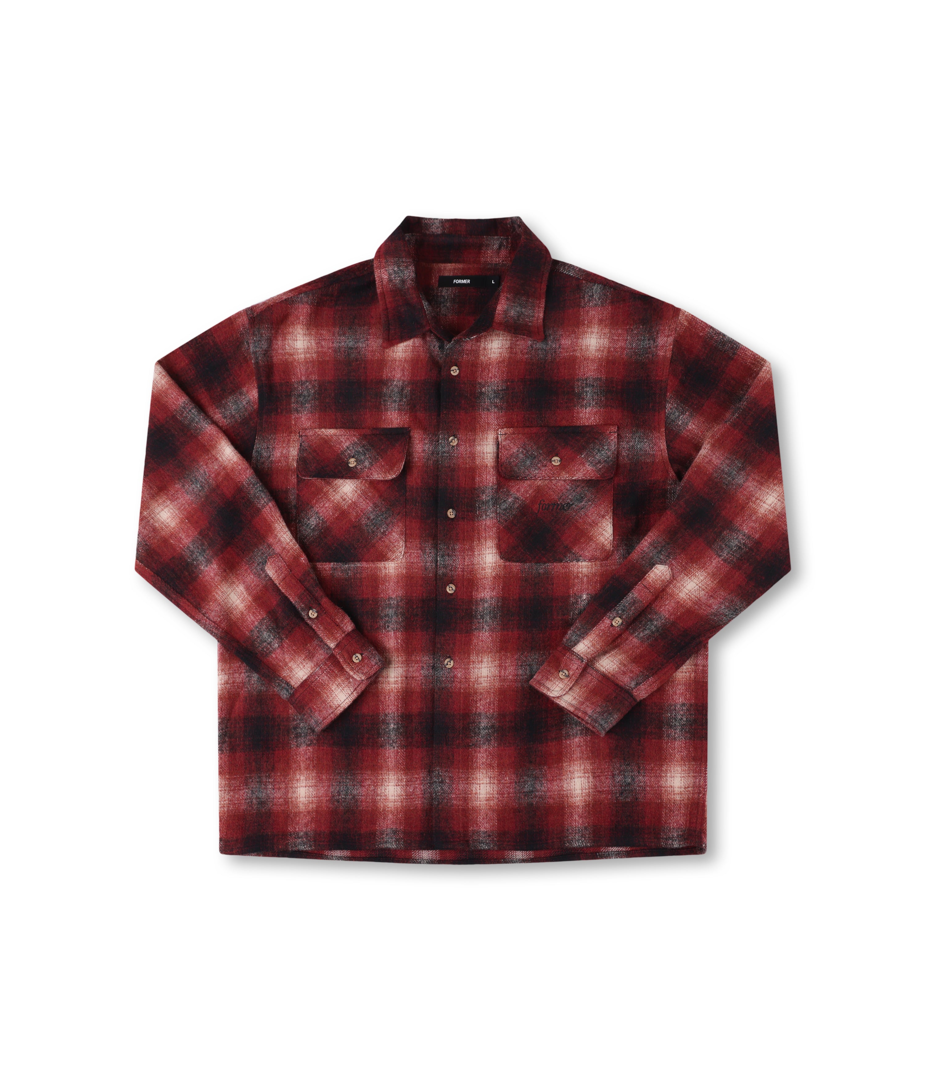 Former Manners Flannel LS shirt - Red