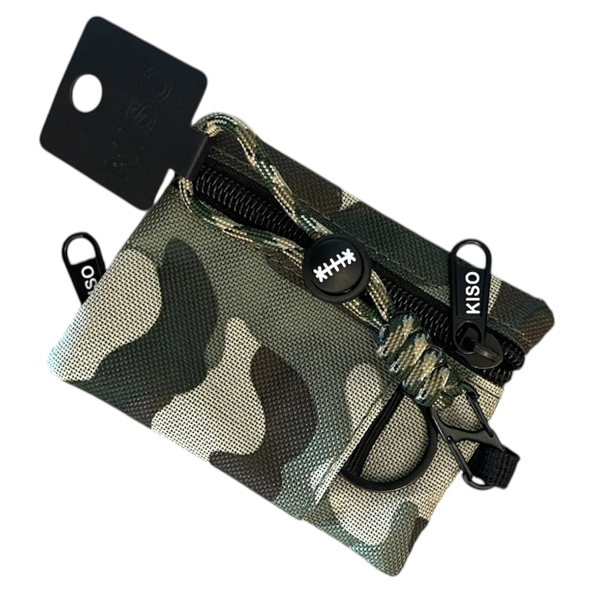 KISO Dual Zip Travel Wallet + Paracord Keychain