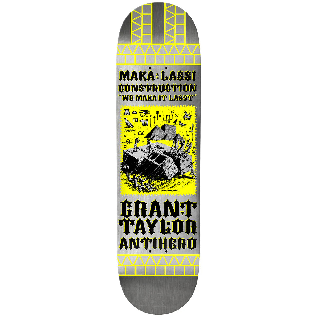 ANTI HERO - GRANT TAYLOR MAKALASSI CONSTRUCTION DBX 8.5 SKATEBOARD DECK