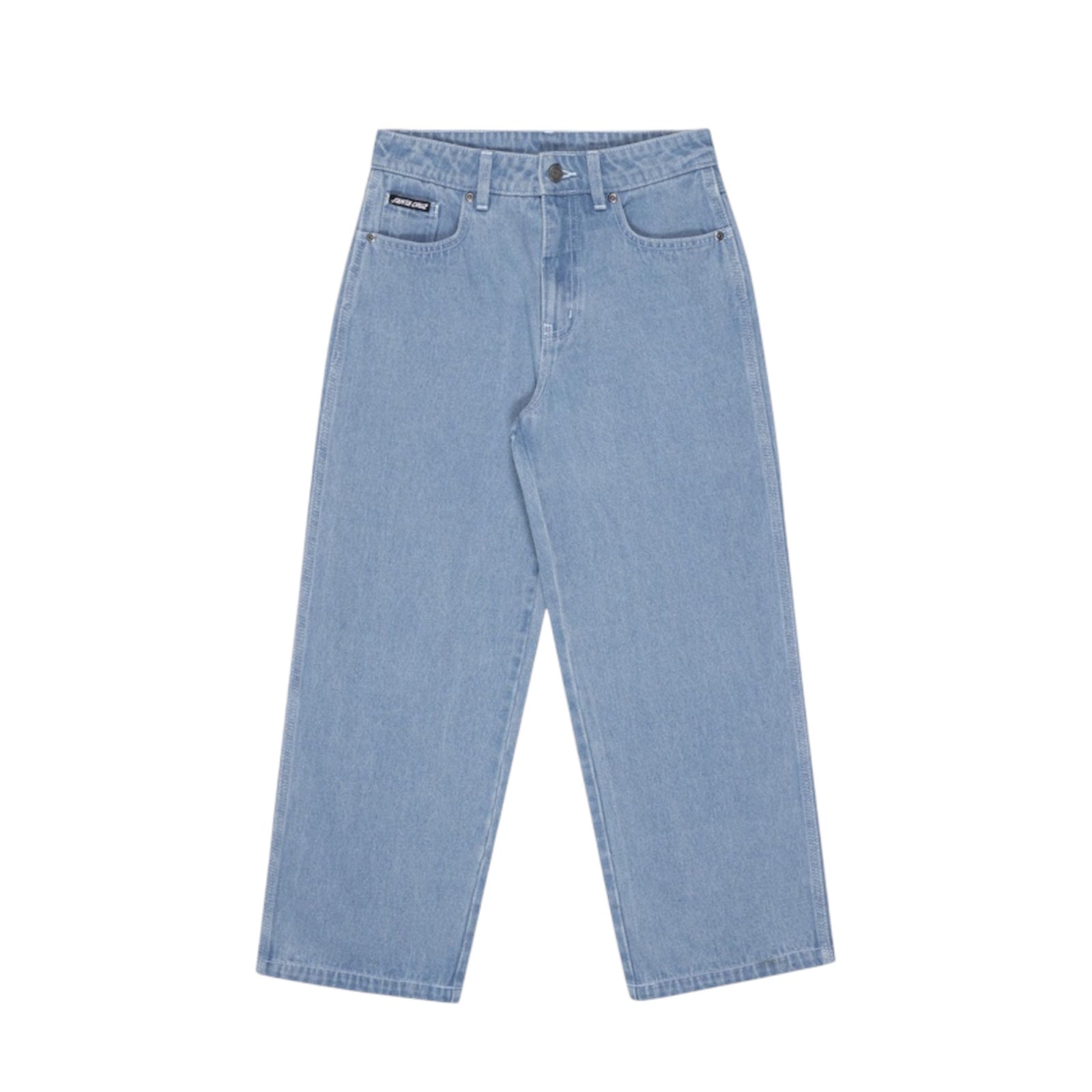 Santa Cruz yelling stack baggy denim jeans - mid blue
