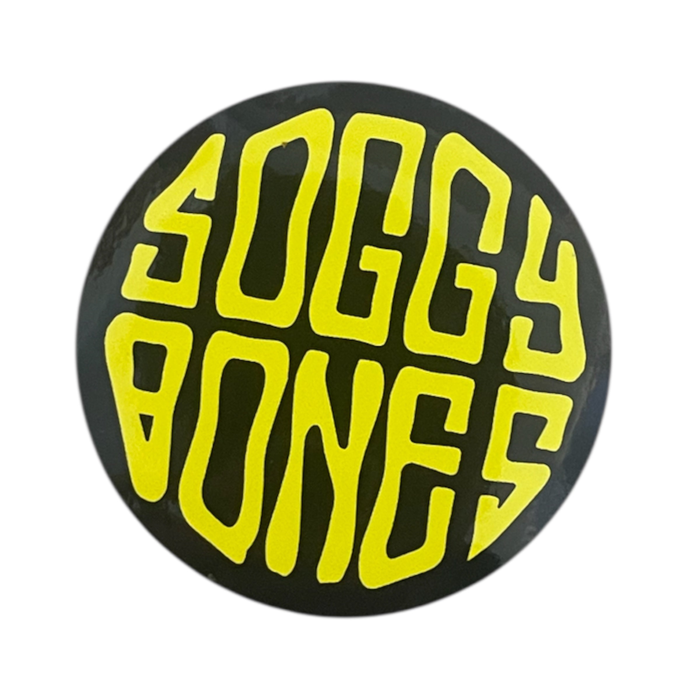 Soggybones OG sticker - Yellow / Black