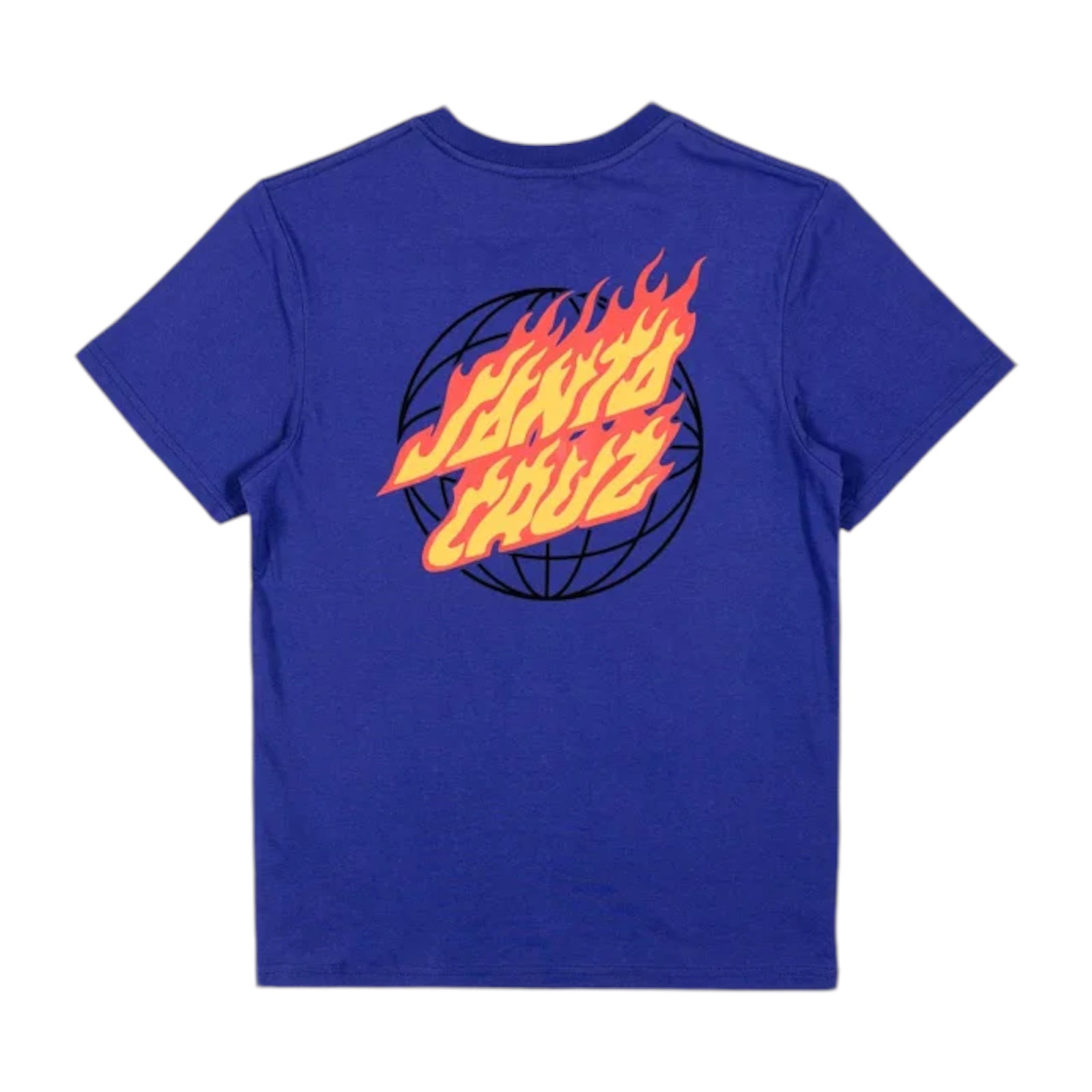 Santa Cruz Global flame dot tee - Deep purple