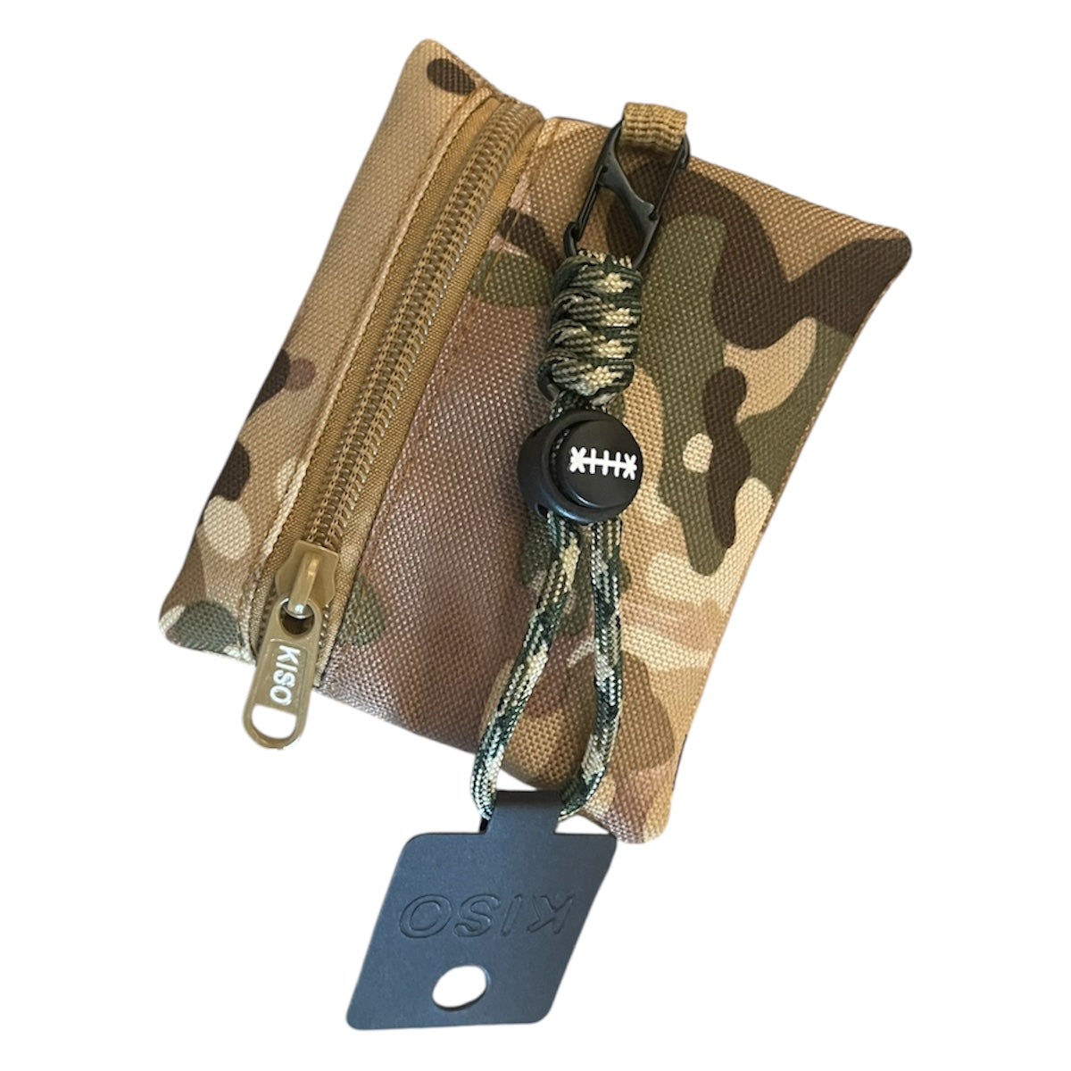 KISO Dual Zip Travel Wallet + Paracord Keychain