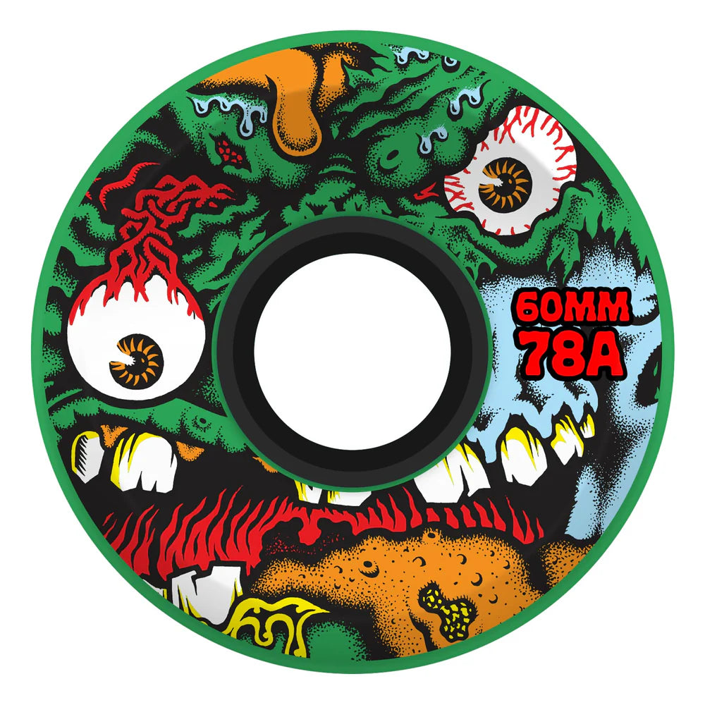 60mm Roskopp Face Two Reissue 78a OG Slime Slime Balls Skateboard Wheels