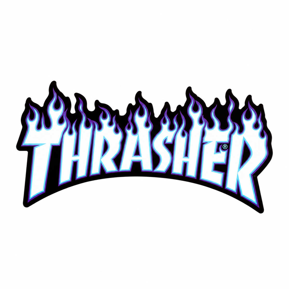 THRASHER FLAMES STICKER