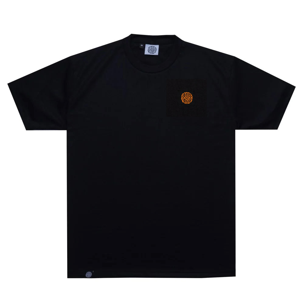 SOGGYBONES WOVEN TEE - BLACK