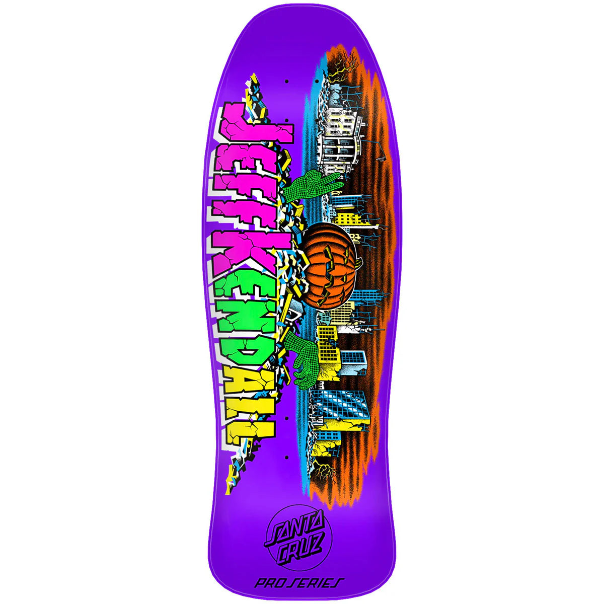 SANTA CRUZ - JEFF KENDALL PUMPKIN 10.0 REISSUE SKATEBOARD DECK
