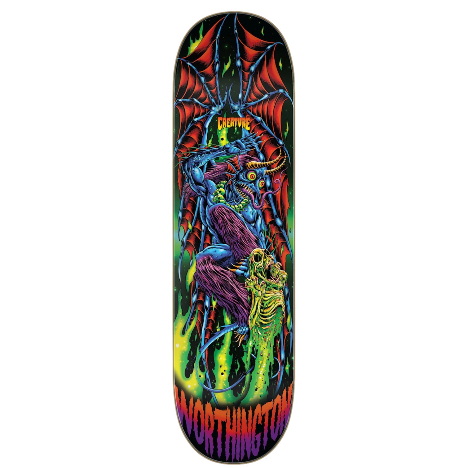 8.6in Worthington Skullburn Creature VX Skateboard Deck