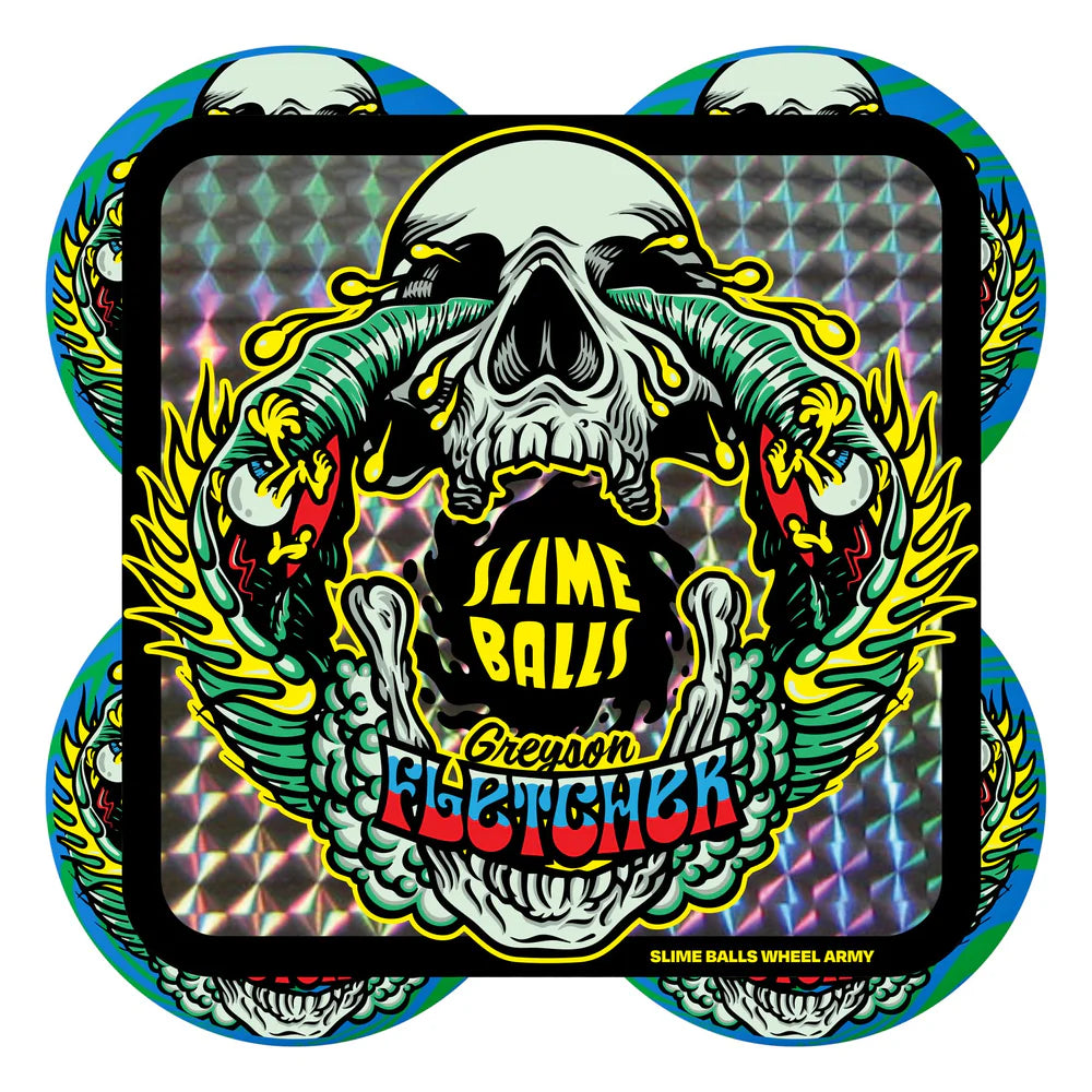 54mm Greyson Fletcher Chubbies 99a Slime Balls Guest Skateboard Wheels