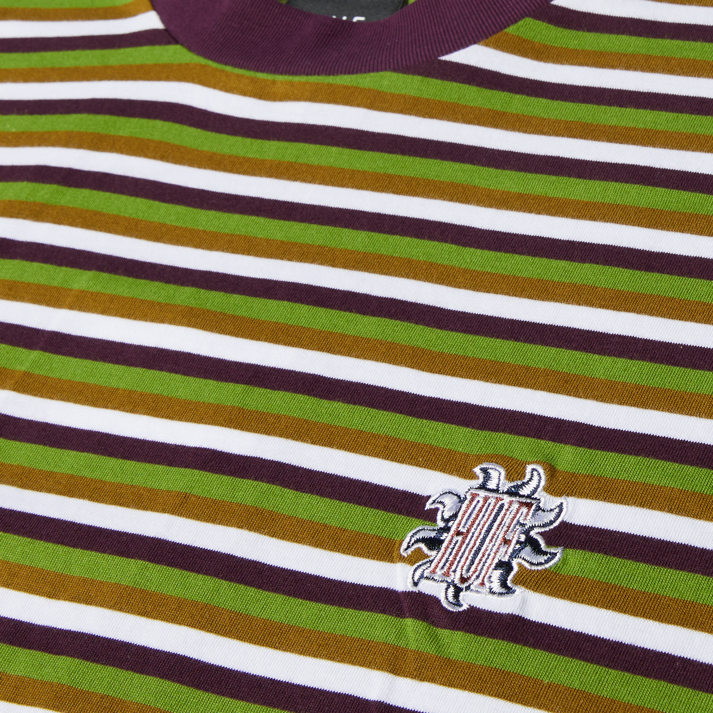 HUF APOLLO STRIPED TEE - GREEN