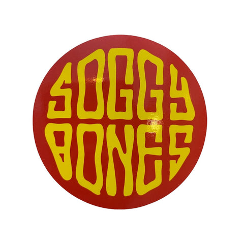 Soggybones OG sticker - Red / yellow
