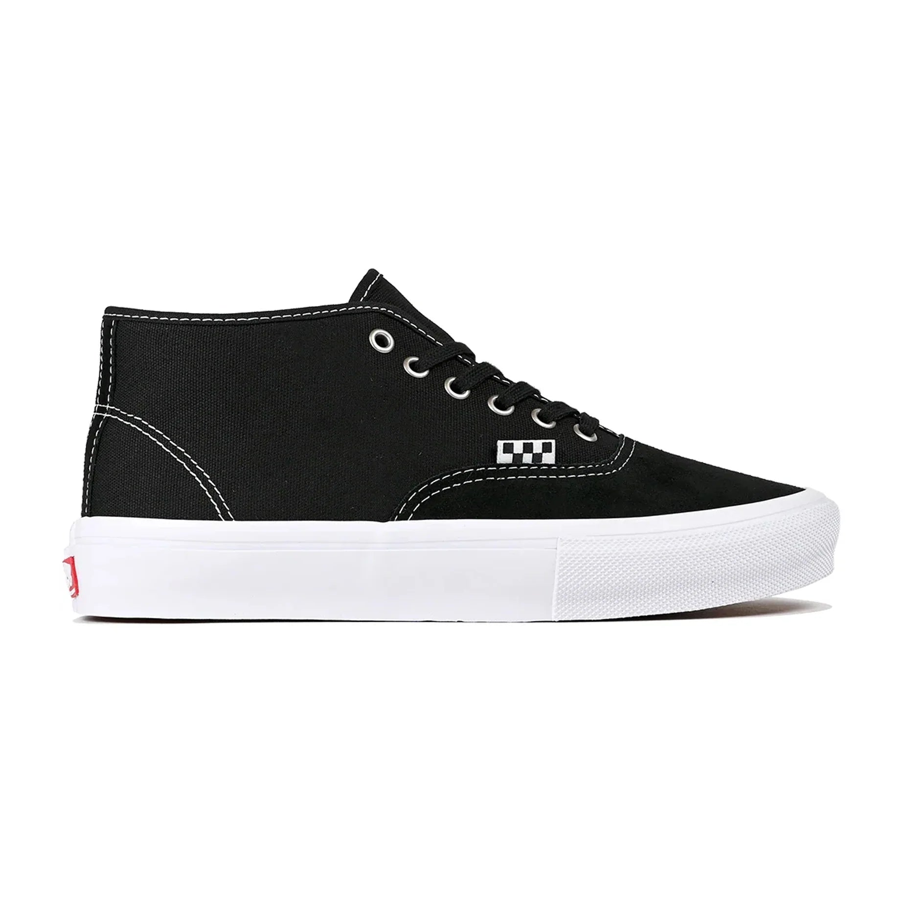 Vans Skate Authentic Mid Skate Shoe - Black/White