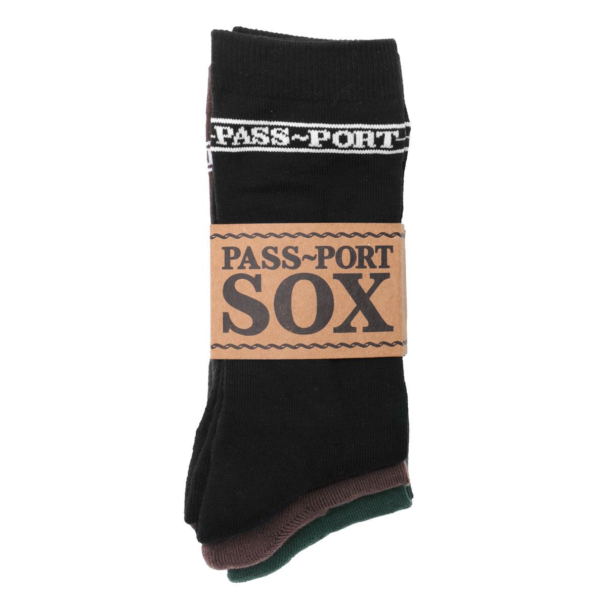 Pass~Port Hi Sox 3pack - Black/Choc/Forrest