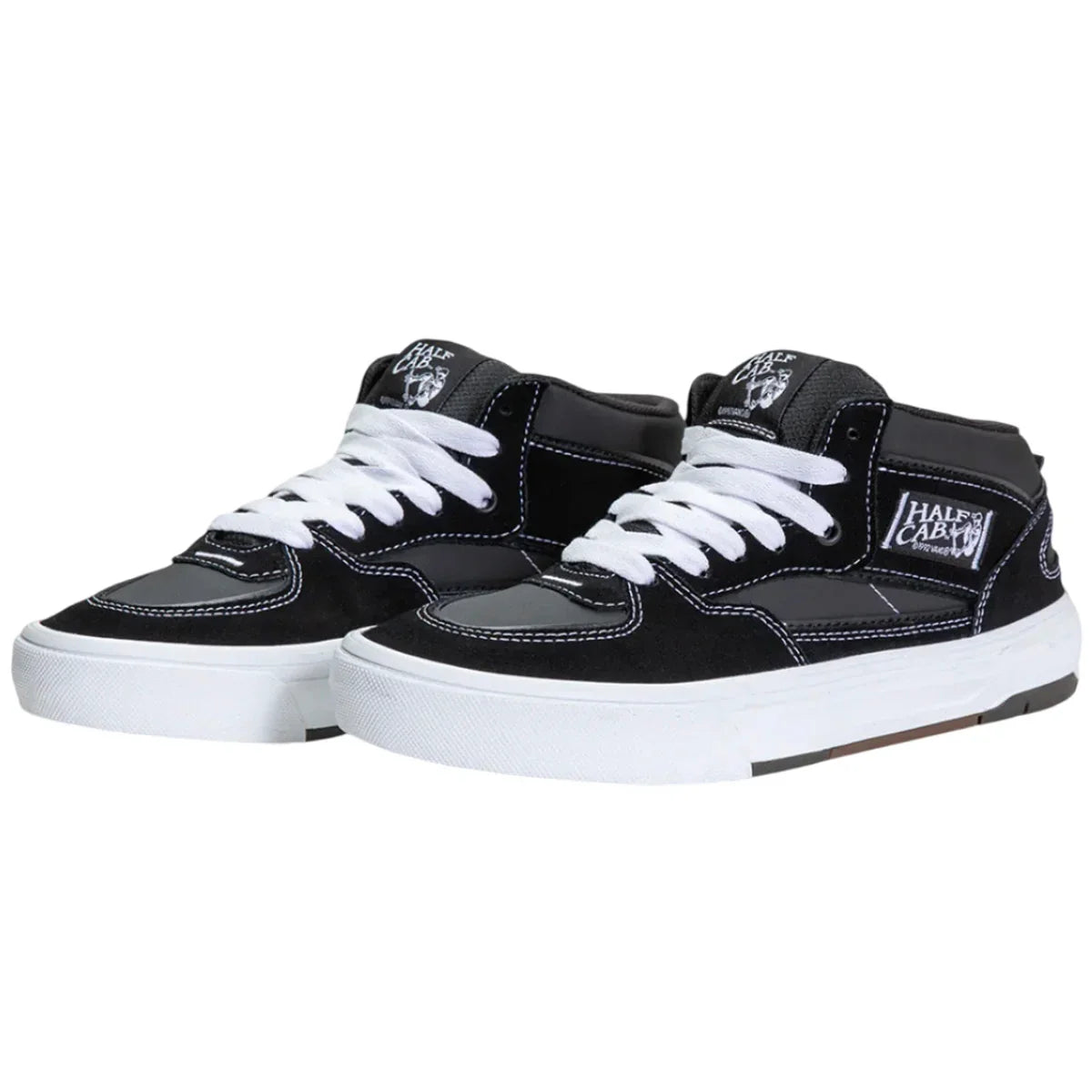 VANS - SKATE HALF CAB WAFFLECUP SHOES BLACK/WHITE