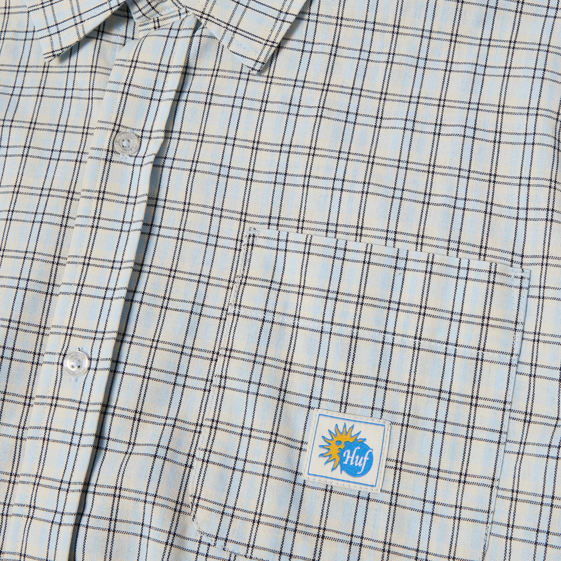 Total Eclipse S/S plaid shirt - light blue