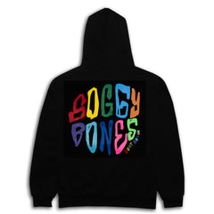 SOGGYBONES SCRIBBLE YOUTH HOOD - BLACK