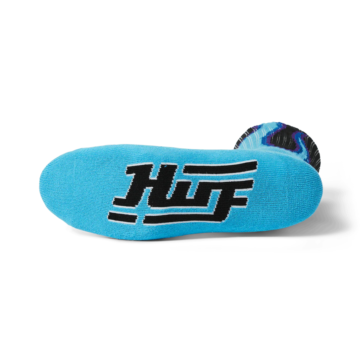 HUF EXAUST CREW SOCK - BLACK / BLUE