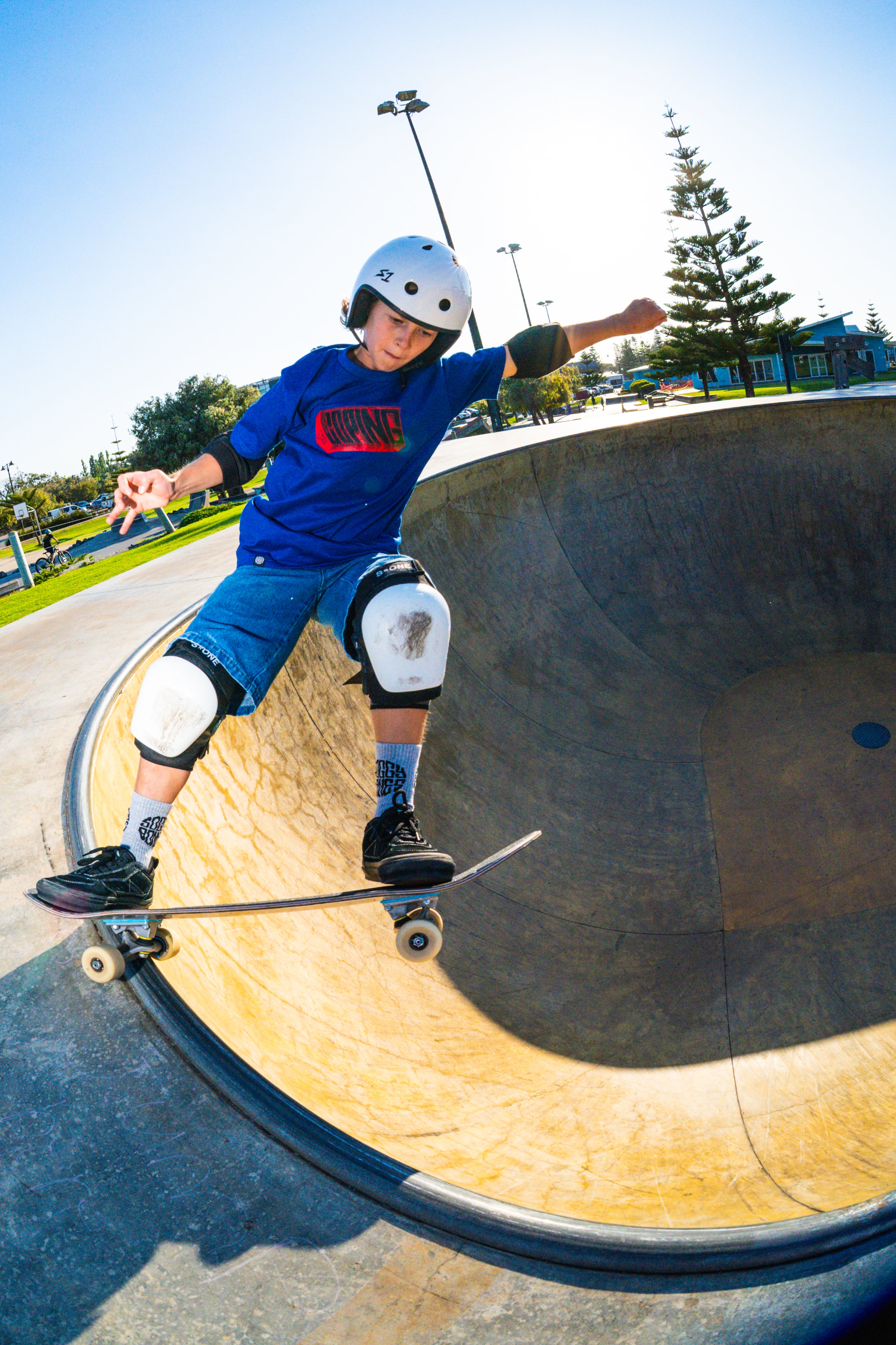 SOGGYBONES JUST COPING RAMP YOUTH TEE - ROYAL BLUE