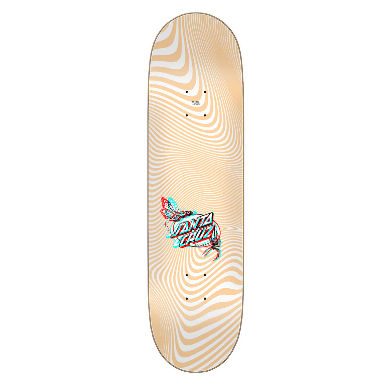 Santa Cruz Wooten Unwind 3D deck 8.5”