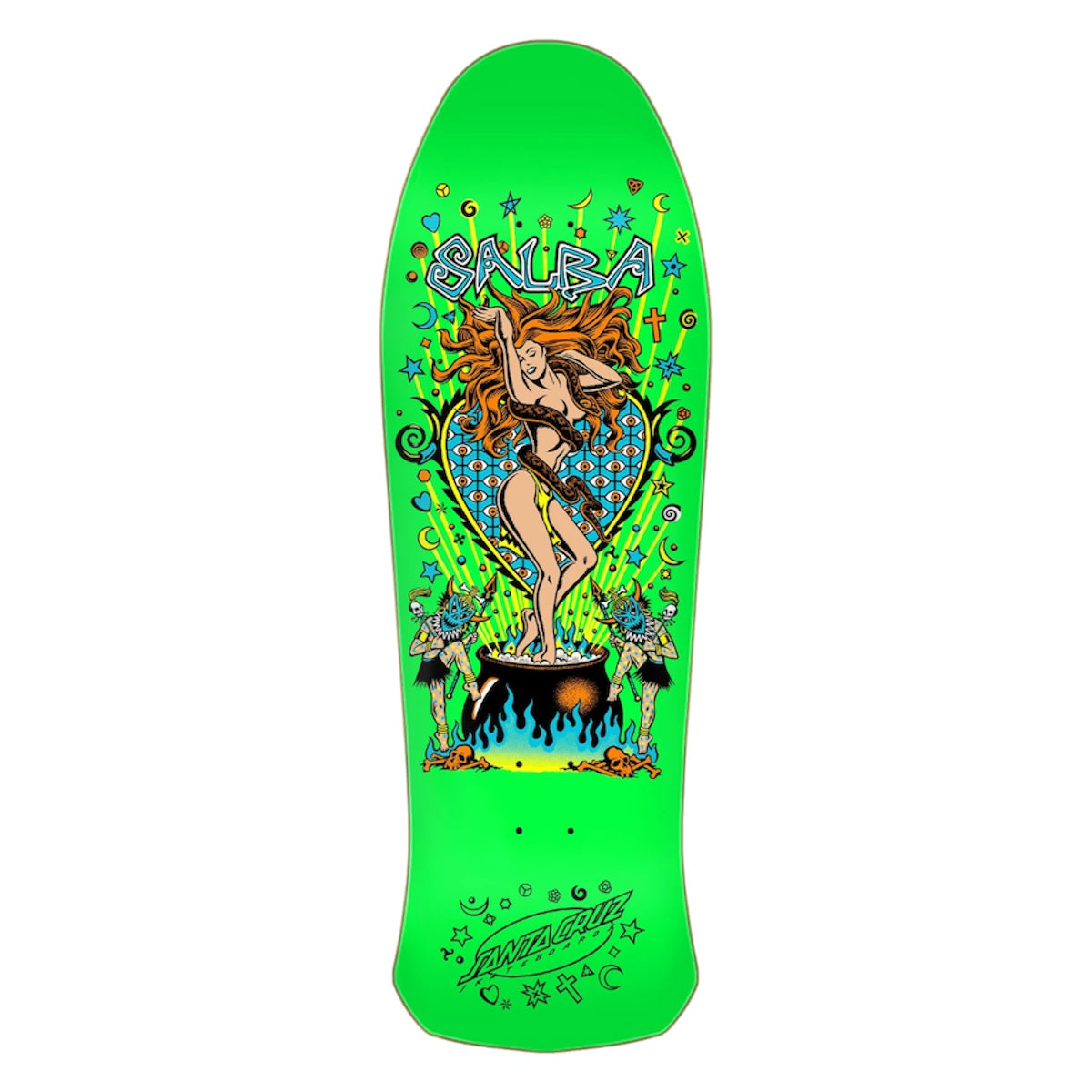 Salba Witch Doctor Reissue Santa Cruz Skateboard Deck 10.4”