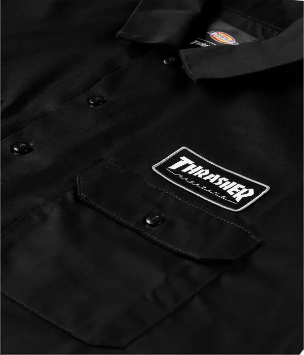 DICKIES X THRASHER SS SHIRT - BLACK