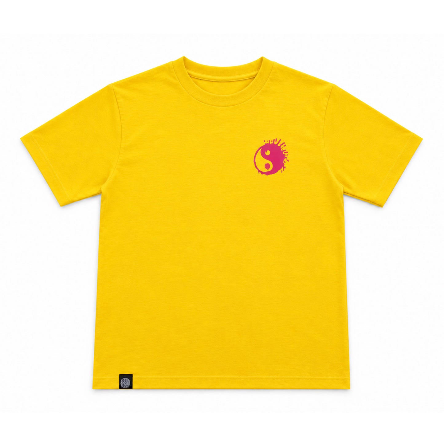 Soggy Bones YOUTH Splatter Yin Yang Tee – Yellow / Red