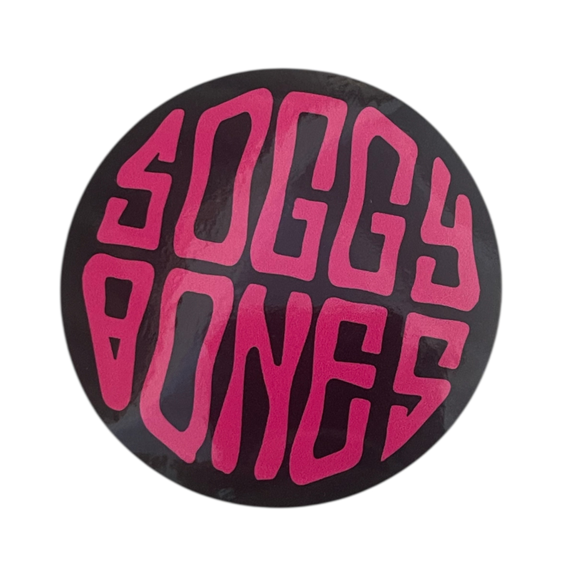 Soggybones OG sticker - Pink / Black