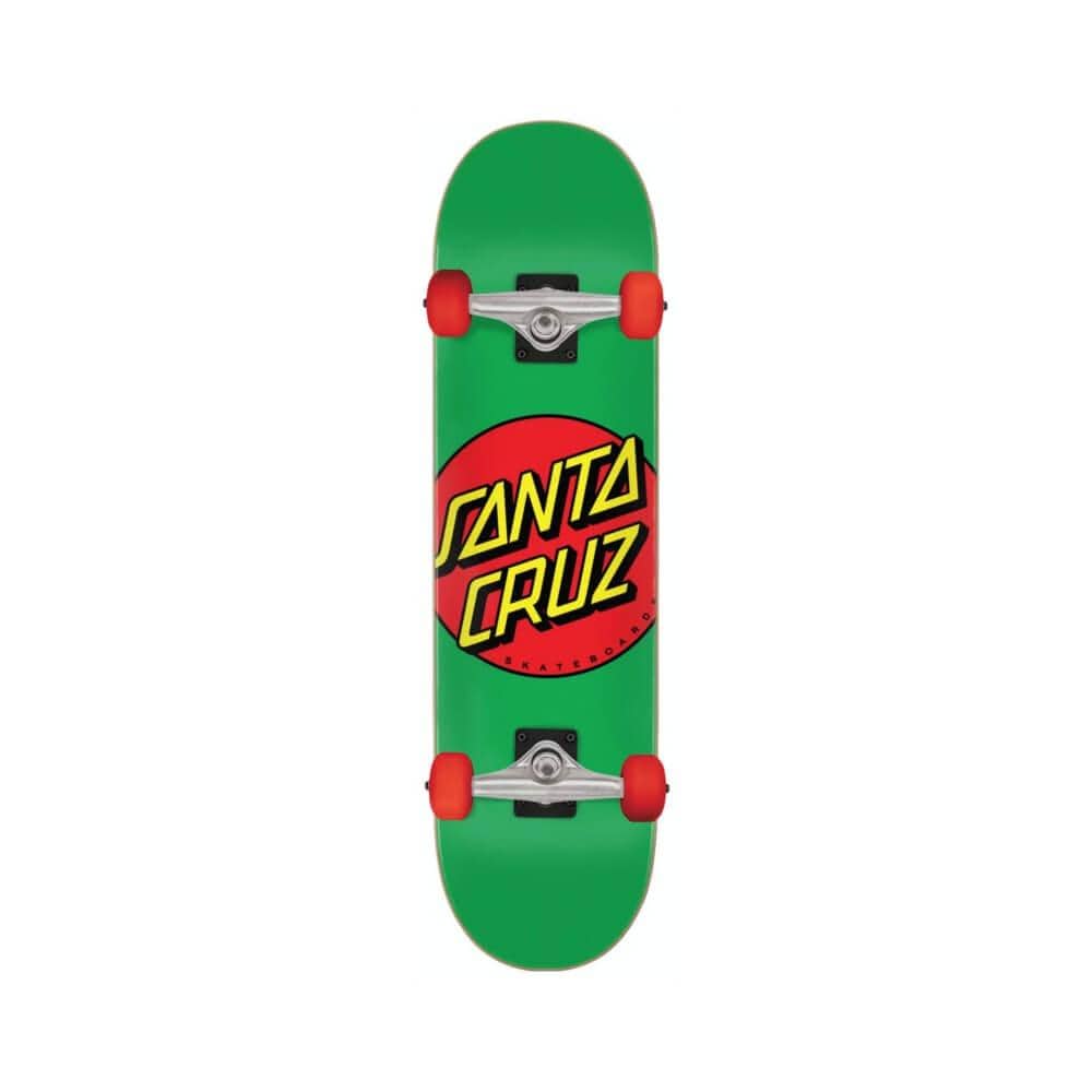 SANTA CRUZ - CLASSIC DOT GREEN 7.8” COMPLETE SKATEBOARD