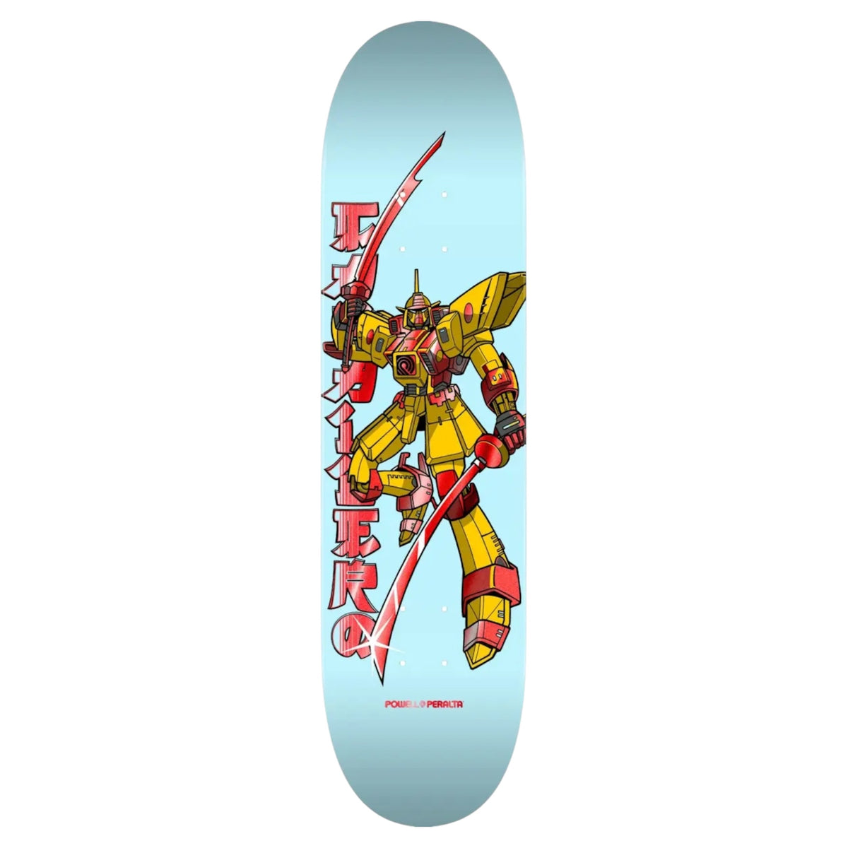 POWELL PERALTA - STEVE CABALLERO GUNDAM LIGHT BLUE 8.5” SKATEBOARD DECK