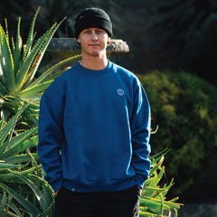 SOGGYBONES OG BUTTON CREWNECK - ROYAL BLUE