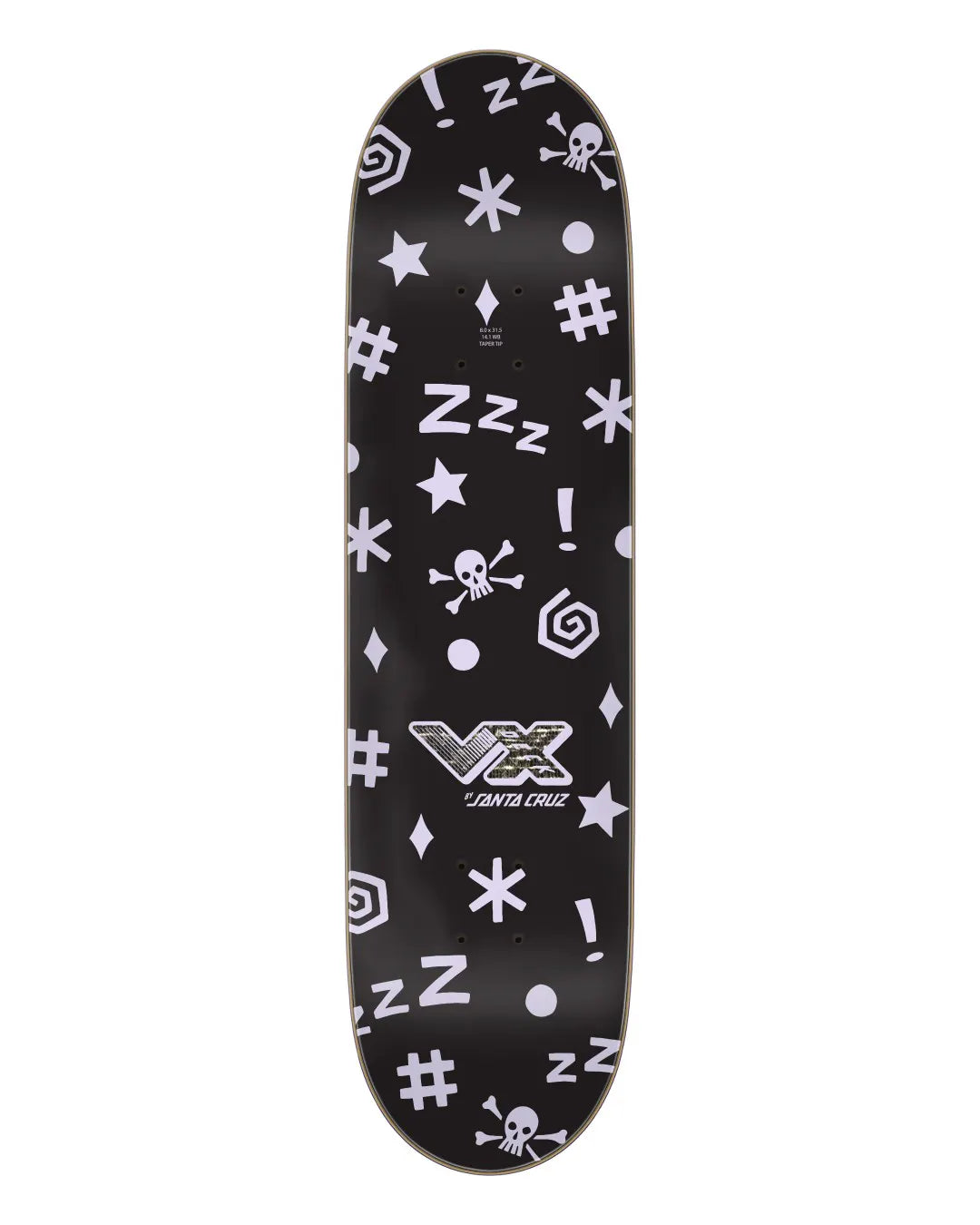 Santa Cruz Asta fever dream VX Twin deck 8” x 31.5”