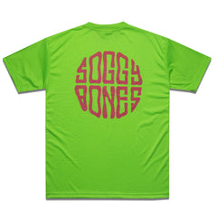Soggybones OG tee FLURO green / pink