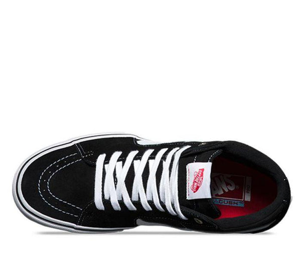 VANS SK8 HI PRO BLACK WHITE soggybones dunsborough