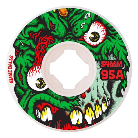 54mm Roskopp Face Two Reissue 95a Hardline Slime Balls Skateboard Wheels