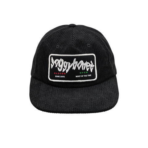 Closed Some Days Corduroy Hat –  Black / White