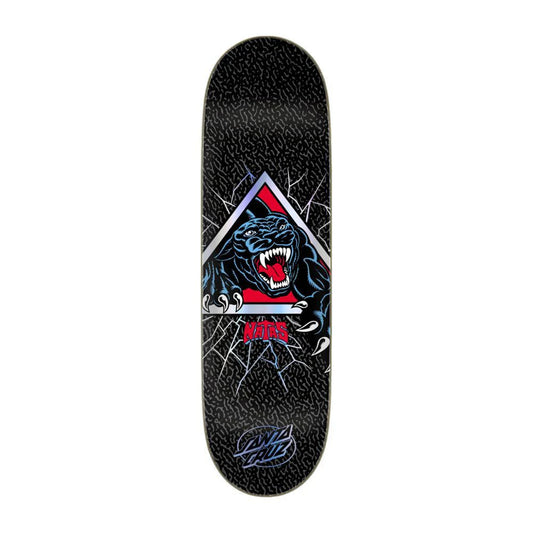 Santa Cruz Shaped Skateboard Deck Natas Shattered Panther Black VX 9"