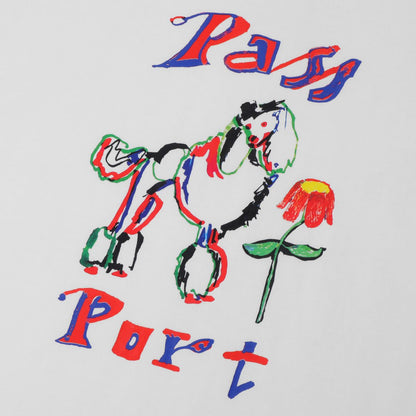 Pass~Port poodle organic tee - White