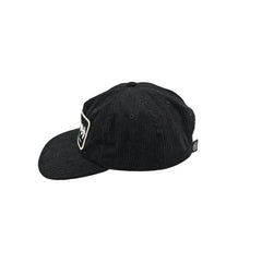 Closed Some Days Corduroy Hat –  Black / White