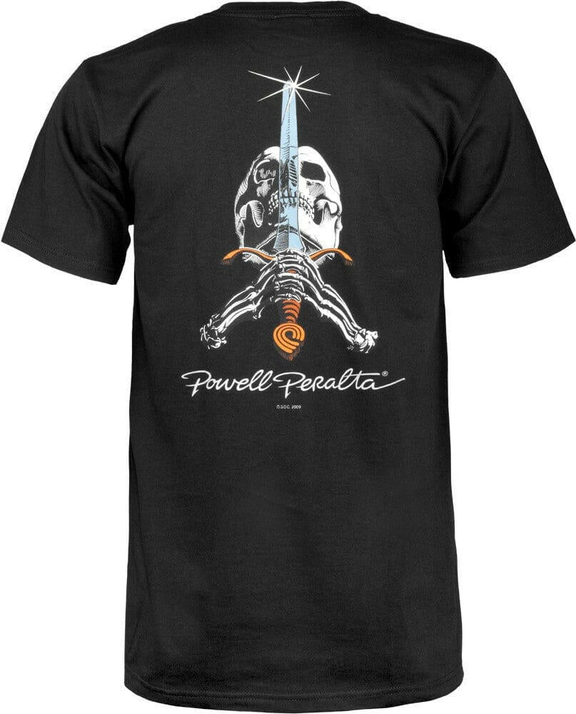 POWELL PERALTA - SKULL & SWORD TEE BLACK