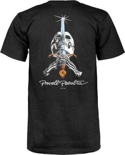 POWELL PERALTA - SKULL & SWORD TEE BLACK