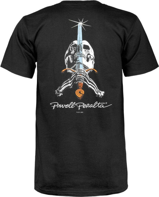POWELL PERALTA - SKULL & SWORD TEE BLACK