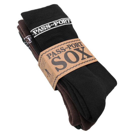 Pass~Port Hi Sox 3pack - Black/Choc/Forrest