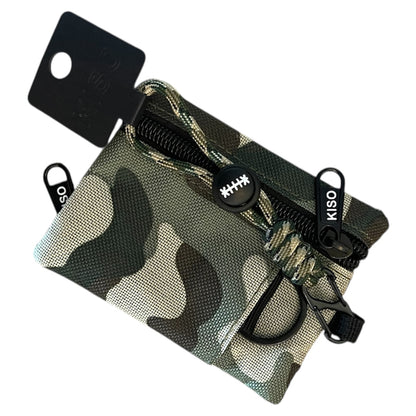 KISO Dual Zip Travel Wallet + Paracord Keychain
