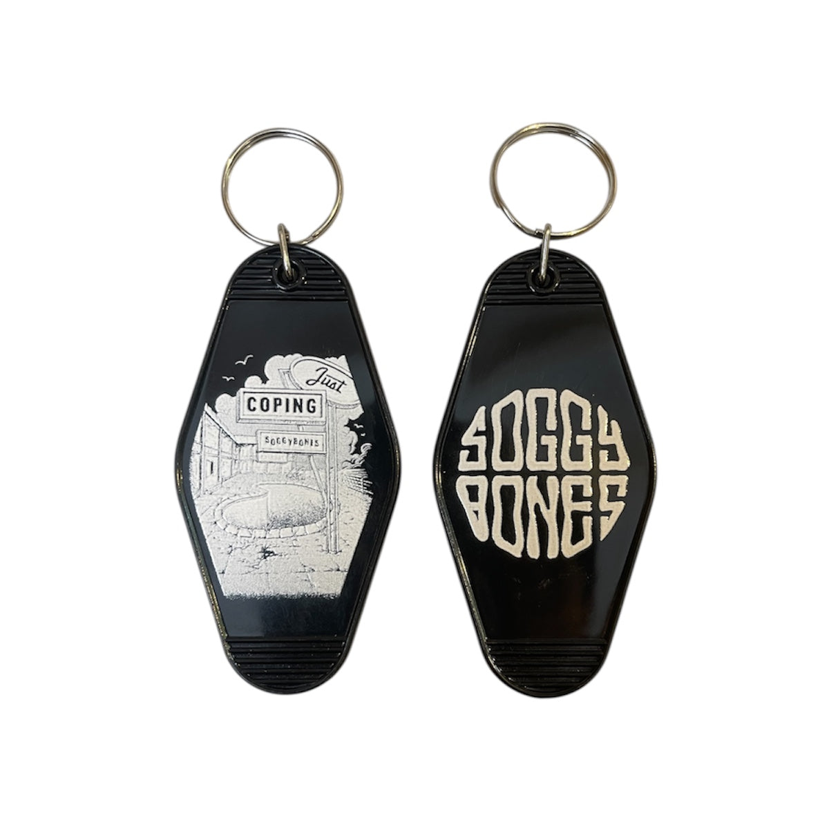 Soggybones motel key ring
