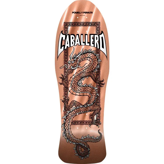 POWELL PERALTA - STEVE CABALLERO CHINESE DRAGON COPPER FOIL 10.0 REISSUE SKATEBOARD DECK