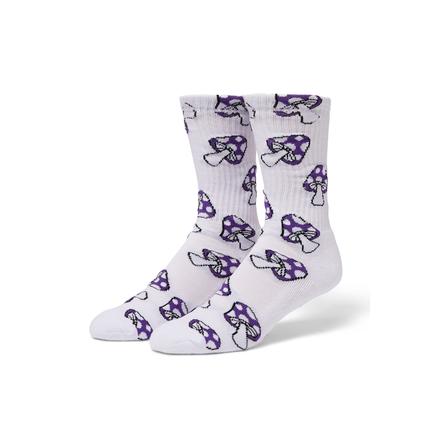 Shrooms crew socks - purple