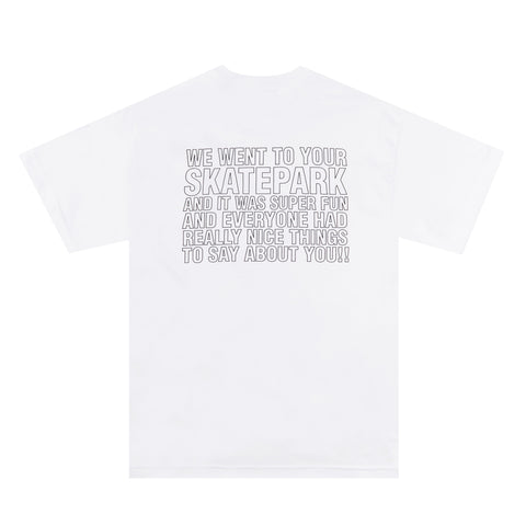 All timers x Bronze Skatepark tee - White