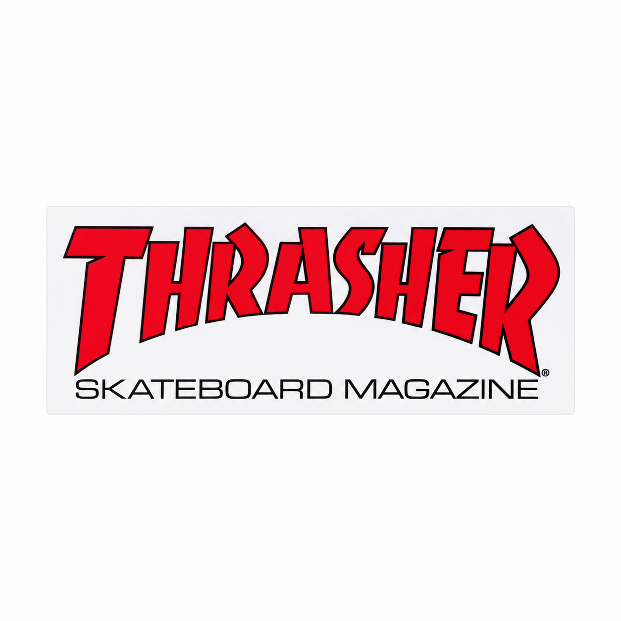 THRASHER MAG RED STICKER